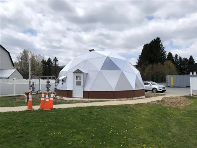 School Growing Dome near Belfast NY