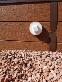 outlet for draining a greenhouse pond