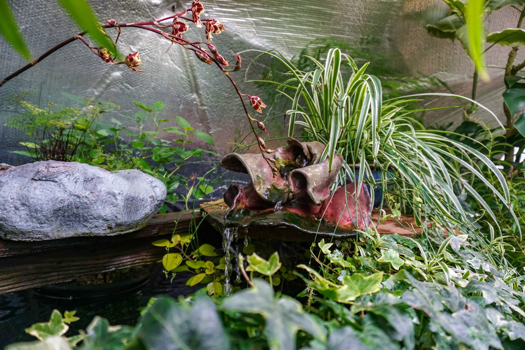 metal water feature
