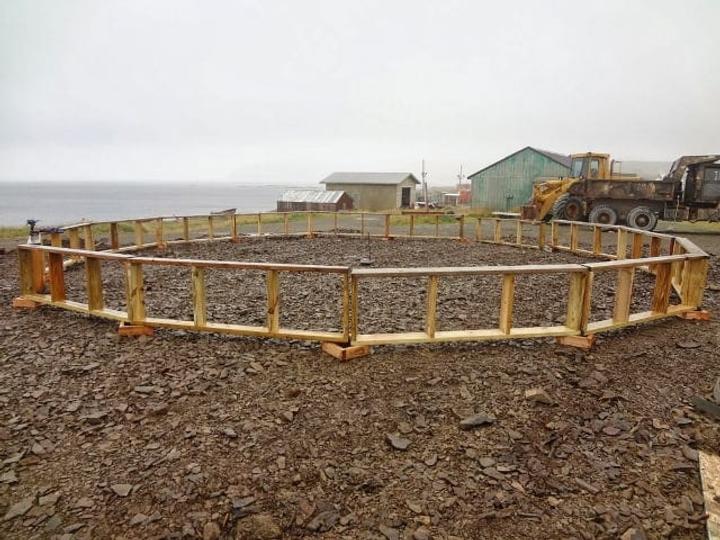 greenhouse foundation wall assembly