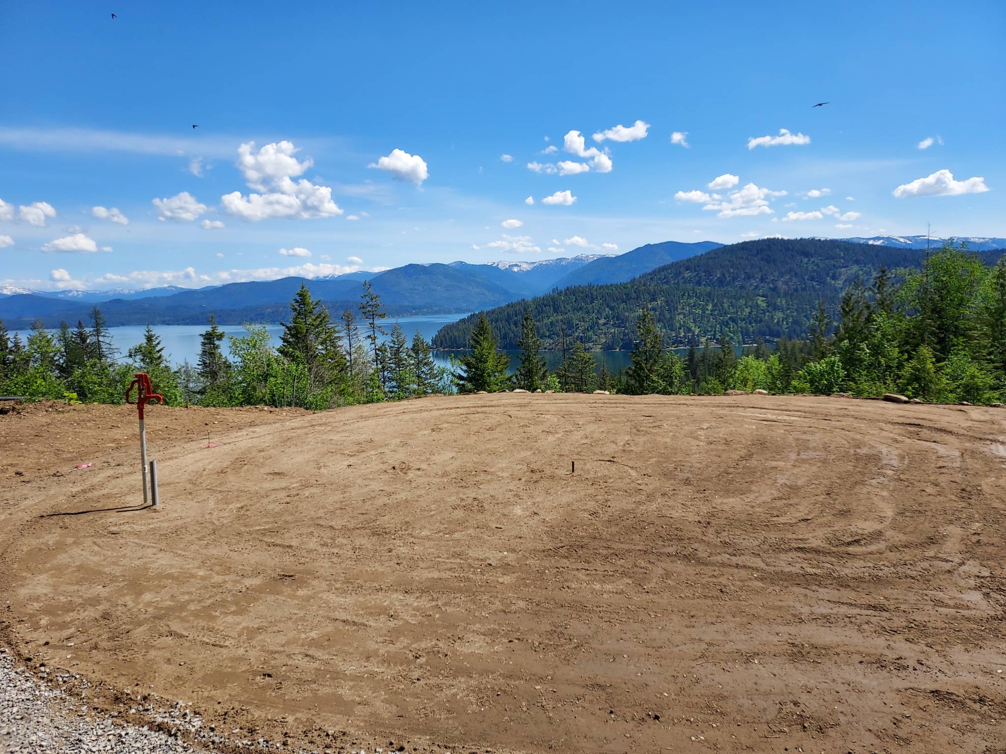Growing Dome site planning, cleared level lot