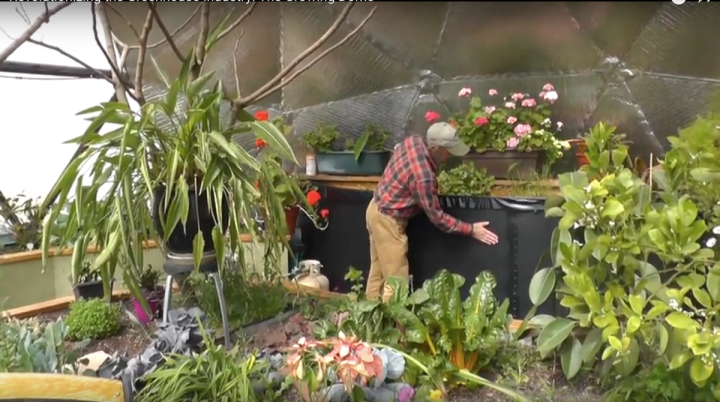 Reflective insulation in an insulated greenhouse