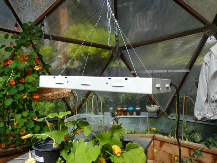 Grow Light in 18' Growing Dome