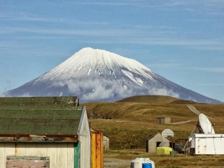 Mountain in nikolski, alaska