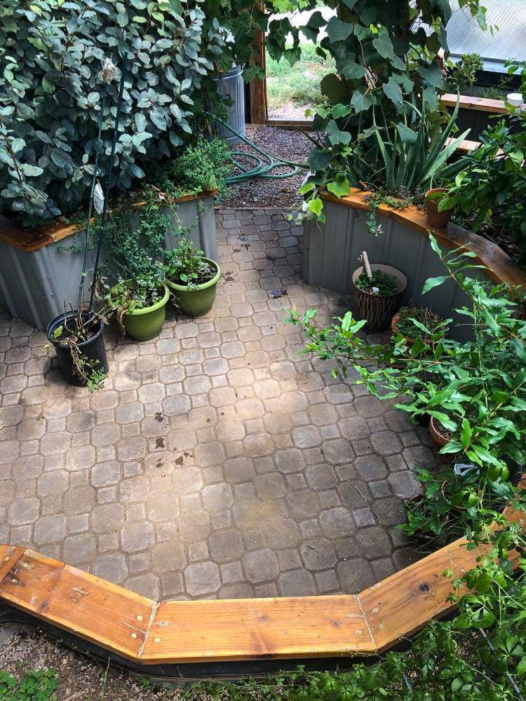 flagstone greenhouse floor spaces for activities