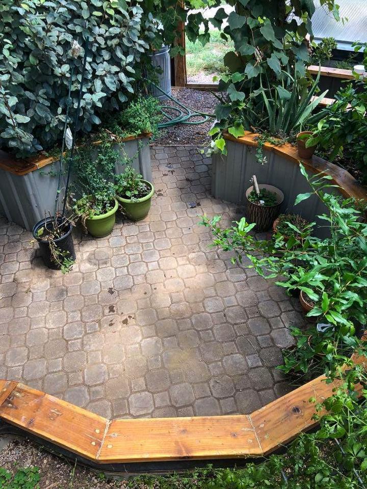 flagstone greenhouse floor spaces for activities