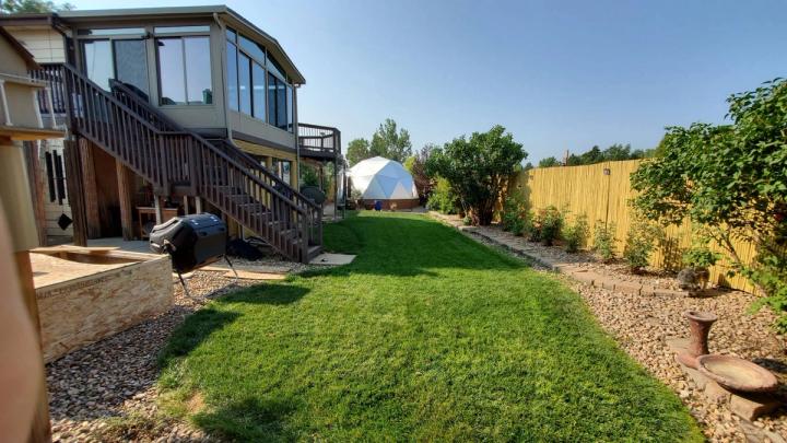 automated greenhouse in backyard