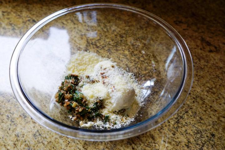 making the stuffing