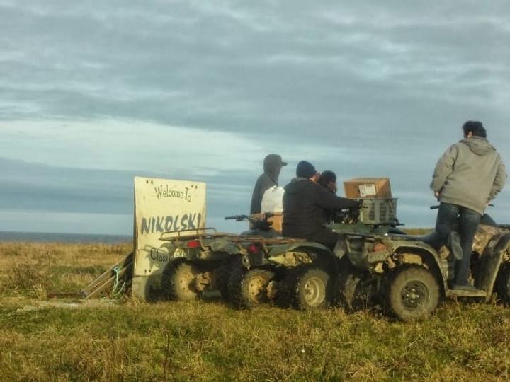 greenhouse installers travel by atvs