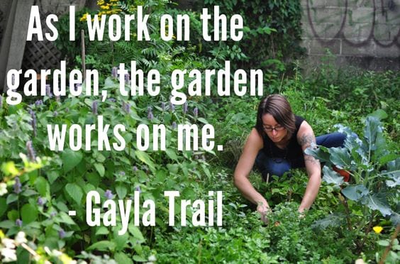 As I work on the garden quote