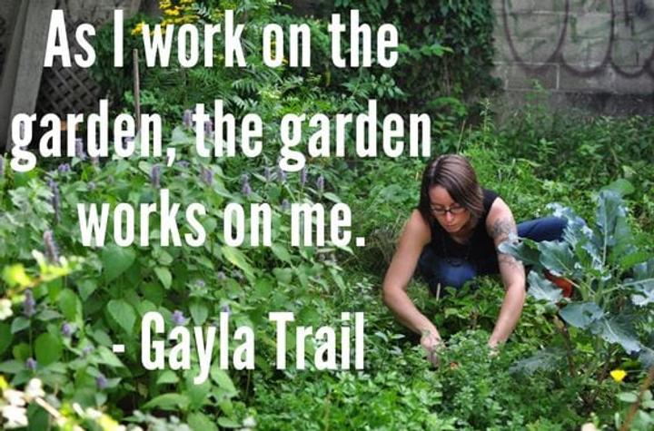 As I work on the garden quote