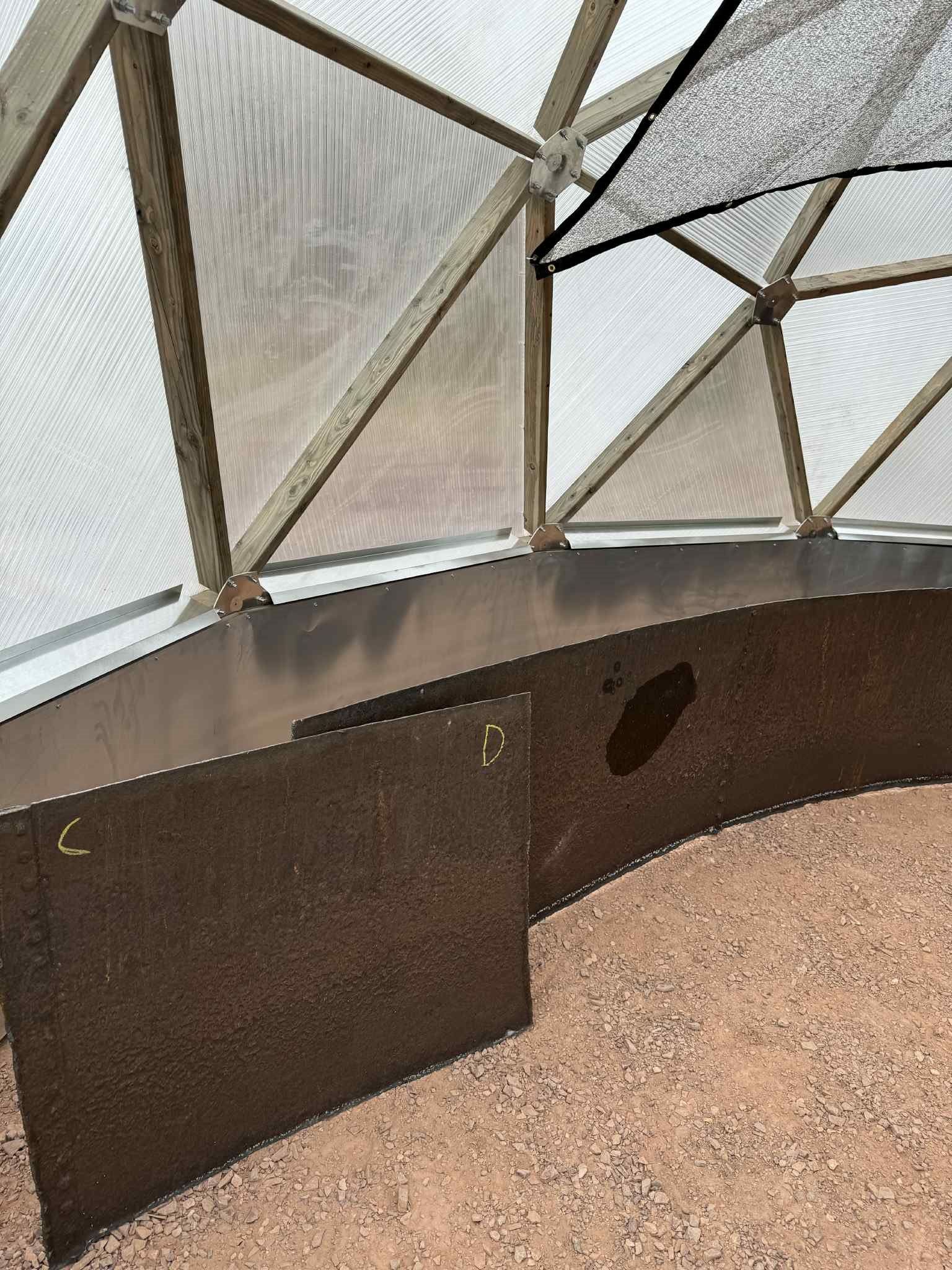 repurposed metal for raised beds