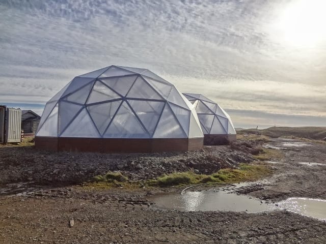 twin Alaska growing domes