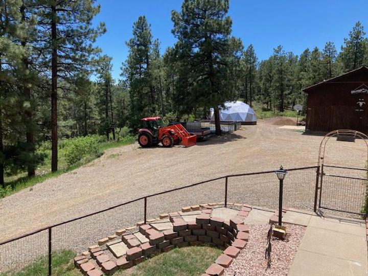 Dome Greenhouse in a construction spot in colorado