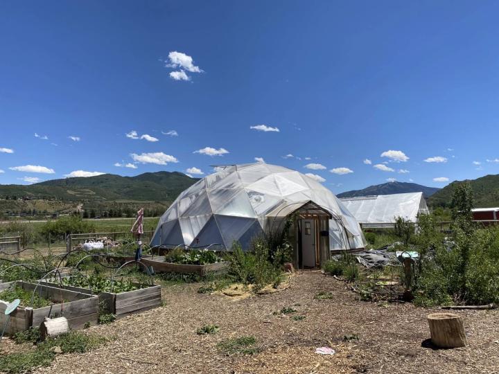 42' Growing Dome Geodesic Greenhouse at The Farm Collaborative in Aspen, CO