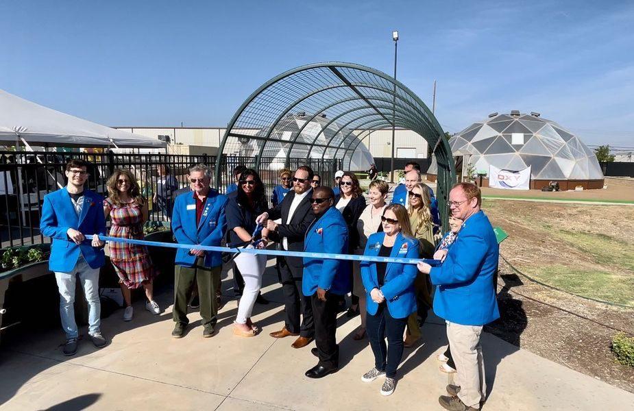 Ribbon cutting at the West Texas Food Bank Growing Domes in Midland, Texas