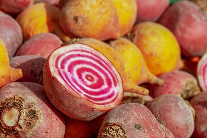 beets of a different color, golden beets with a striped center - Pixabay photo
