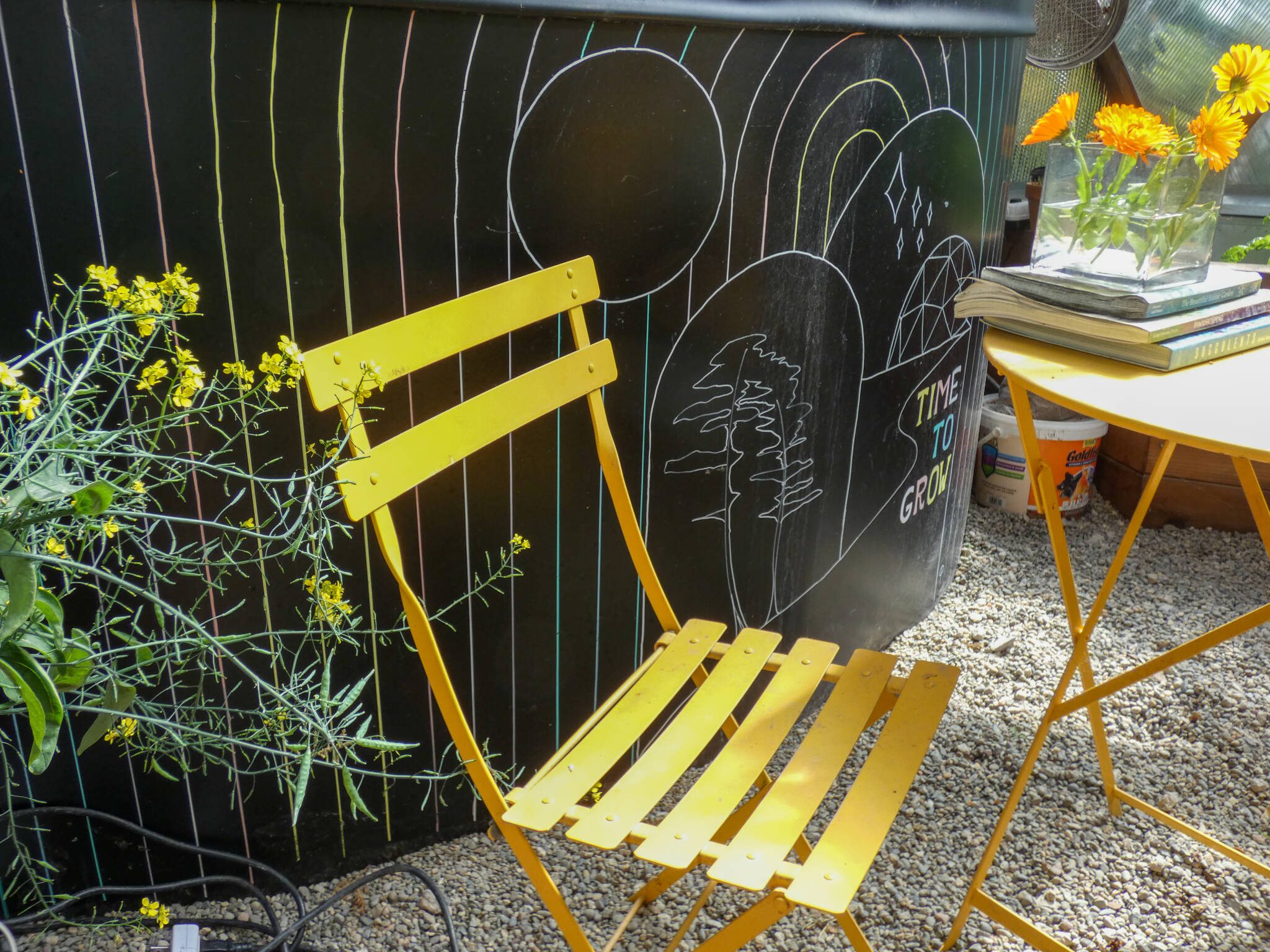 Custom Paining on Exterior of Above Ground Pond