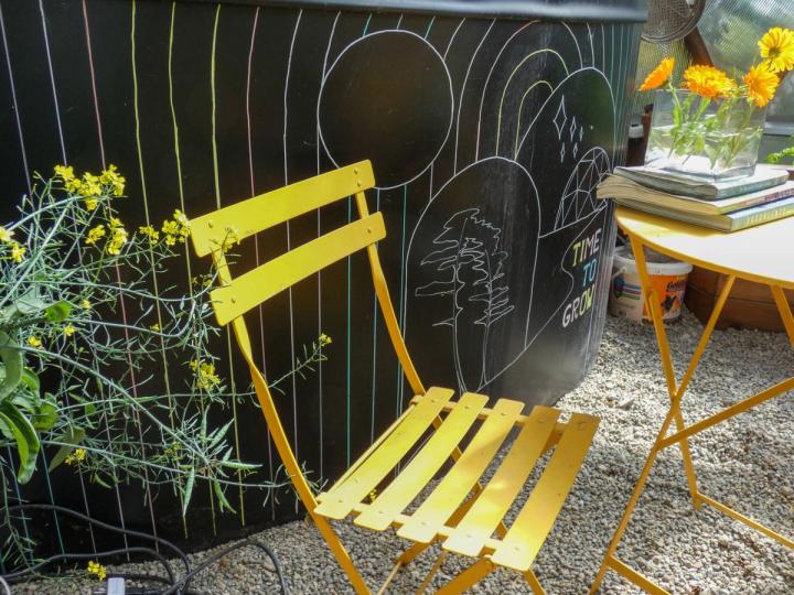 Custom Paining on Exterior of Above Ground Pond