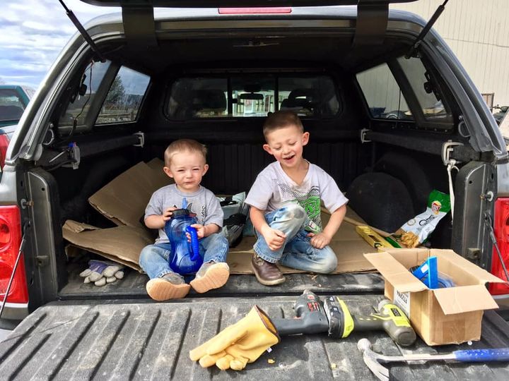 Kids hard at work