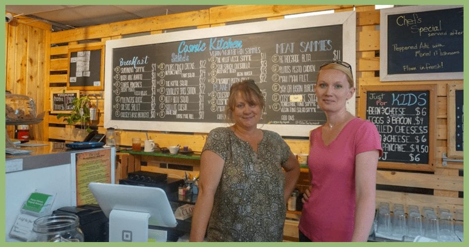 Employees at Taspen's Cosmic Kitchen Restaurant