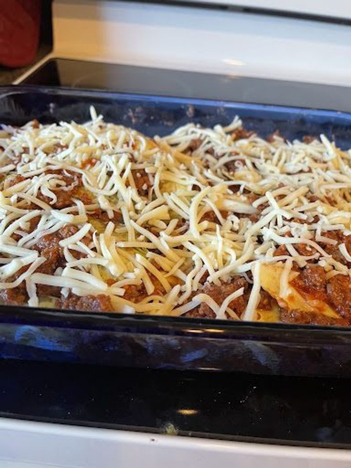 cabbage rolls ready to go into the oven but not cooked yet