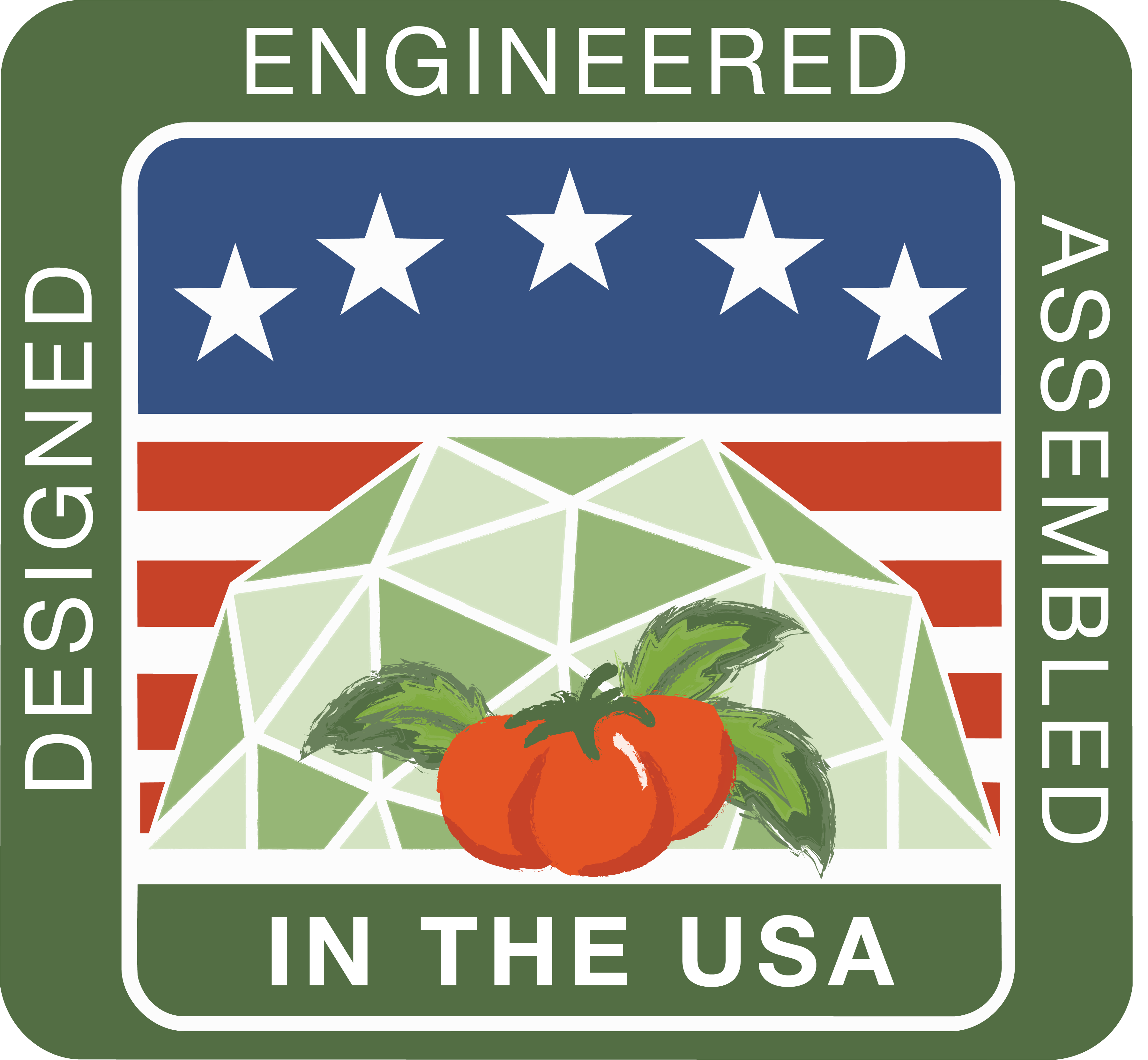 designed engineered assembled in the usa icon