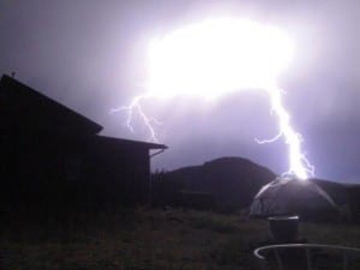 Lightning Strikes Growing Dome Greenhouse in Colorado