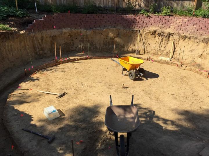 digging the giant hole in the backyard