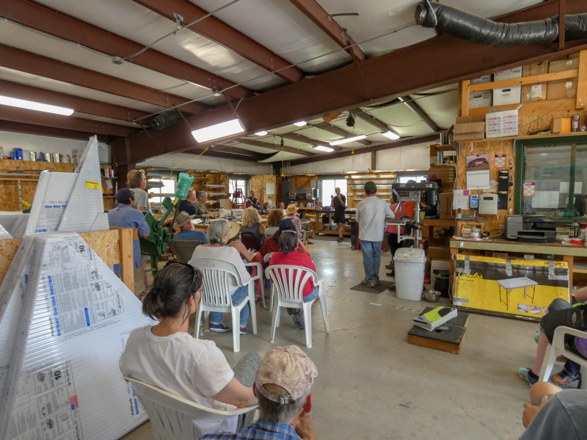 people taking a class inside our growing spaces workshop