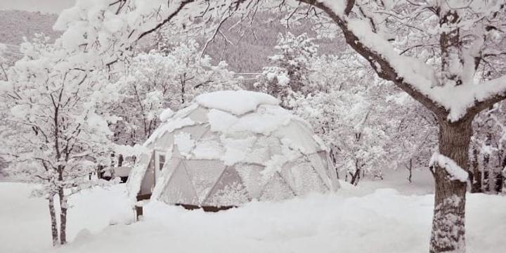 Growing Dome Winter Greenhouse in California