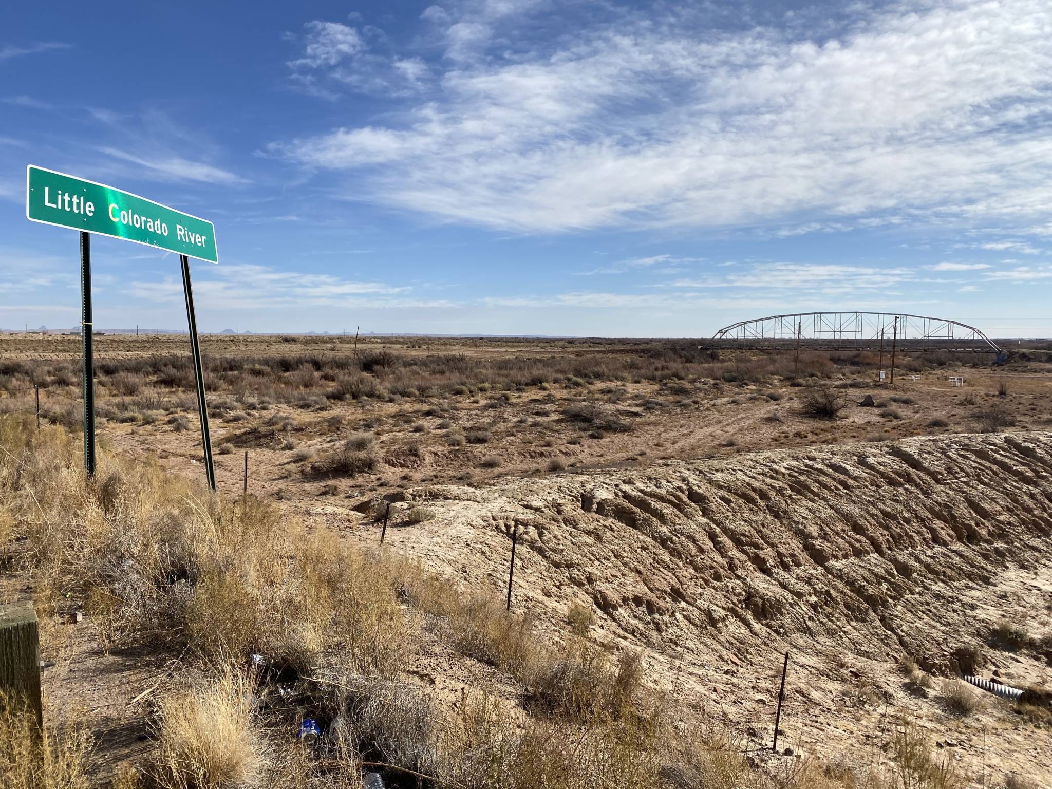 Little Colorado River basin sign