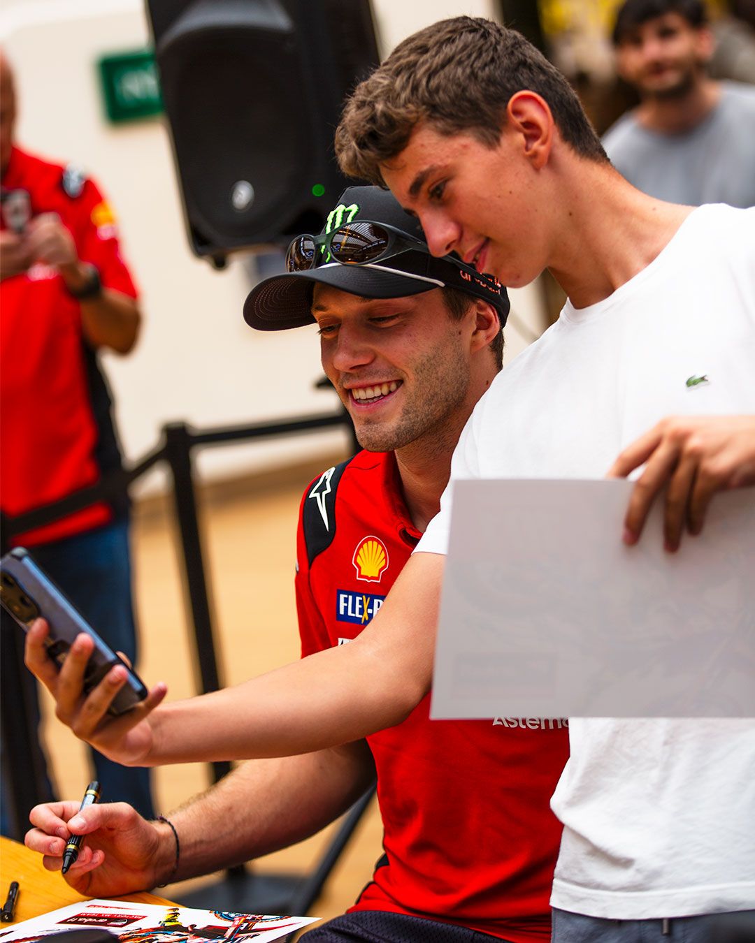 selfie fan con guadagnini