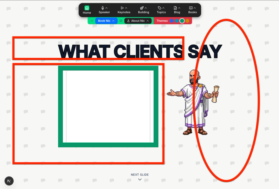 Using a screenshot to get one AI model to critique another's frontend work