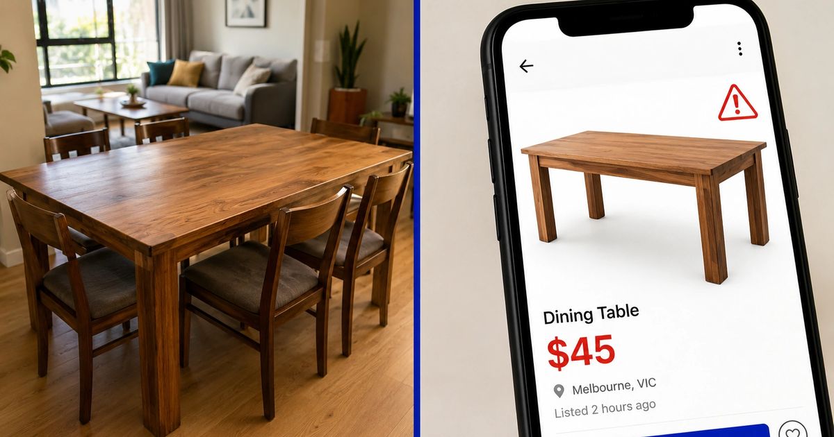 Inspecting secondhand furniture listings online safely in Melbourne Australia
