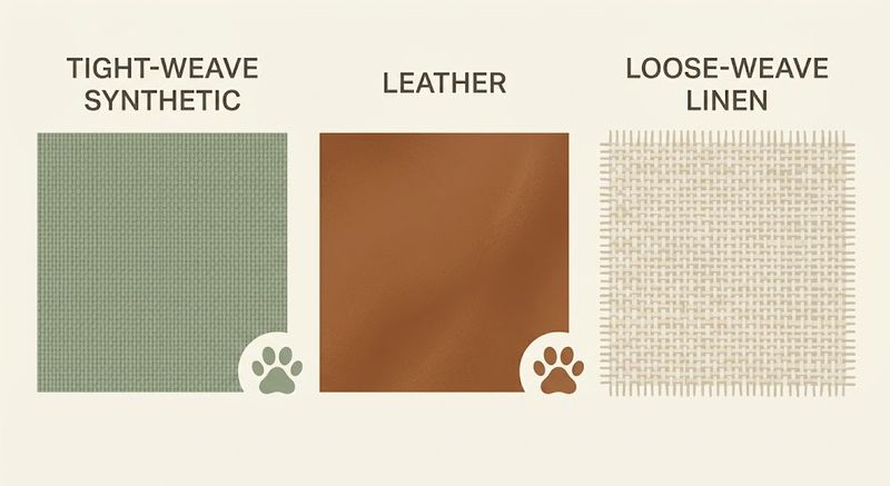 Comparison of furniture fabric types and how well they suit households with pets