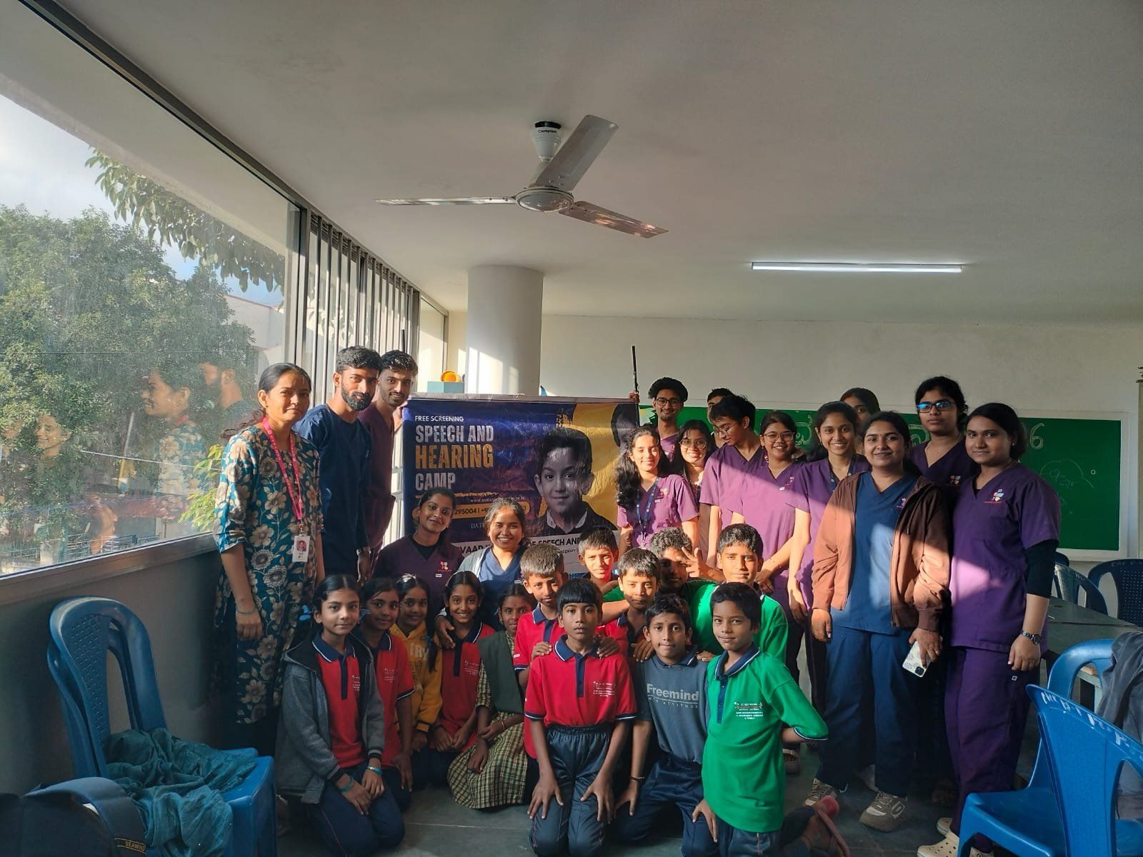 Samvaad Institute conducted speech and language screening for school children at Batrayana…
