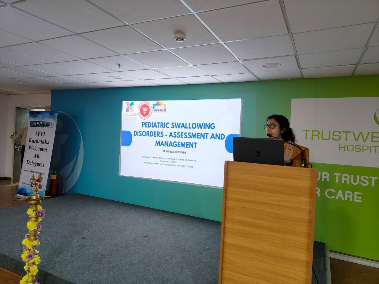 Dr.Mereen Rose Babu, Associate Professor of Samvaad Institute delivered a talk on ” Pediat…