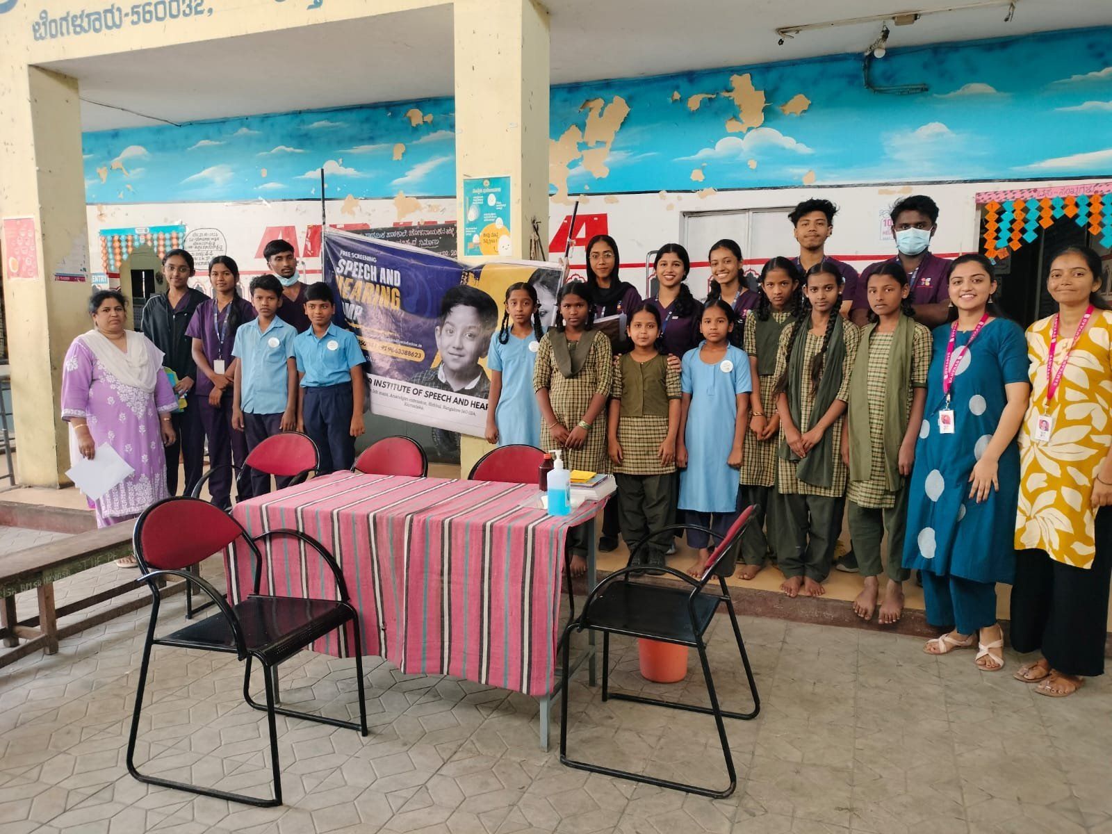 Samvaad Institute of Speech and Hearing conducted speech and language screening and orientation session for higher primary students Do’s and Don’ts of ear care of hearing health at Government School Cholanagar on 17th February 2026 and 18th February 2026