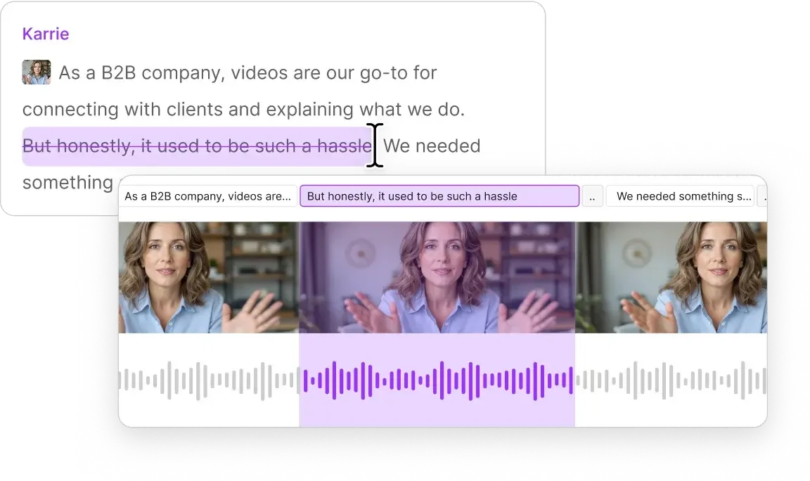 Text-based editing makes everyone a video creator