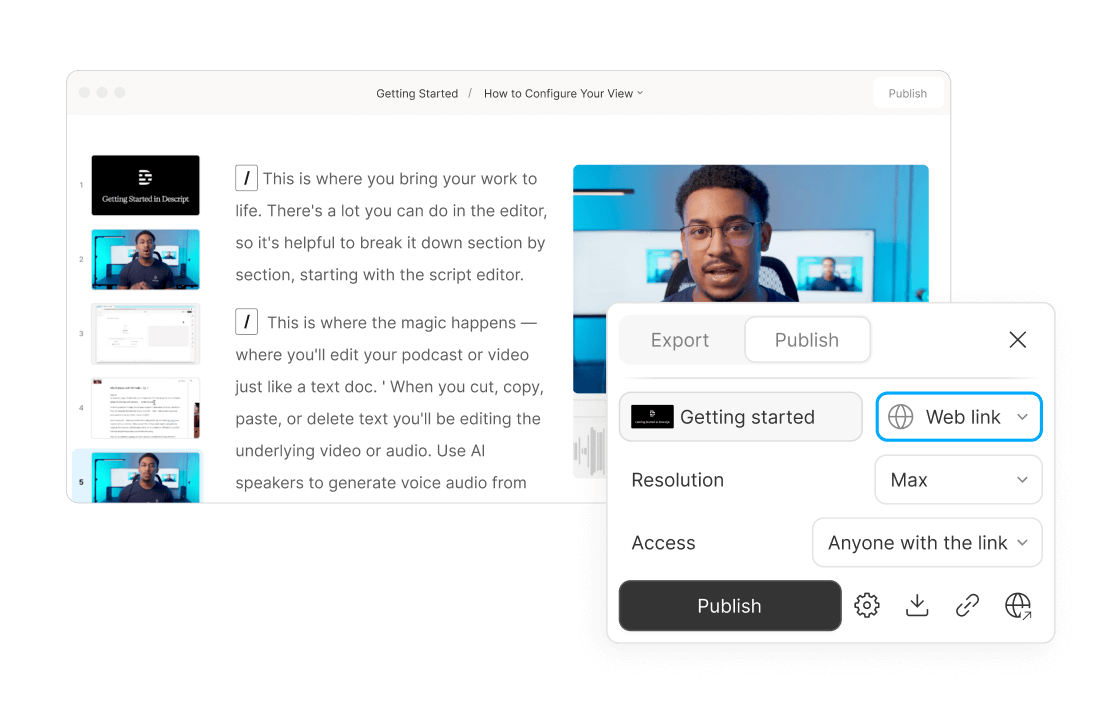 Share it or embed it with an instant link