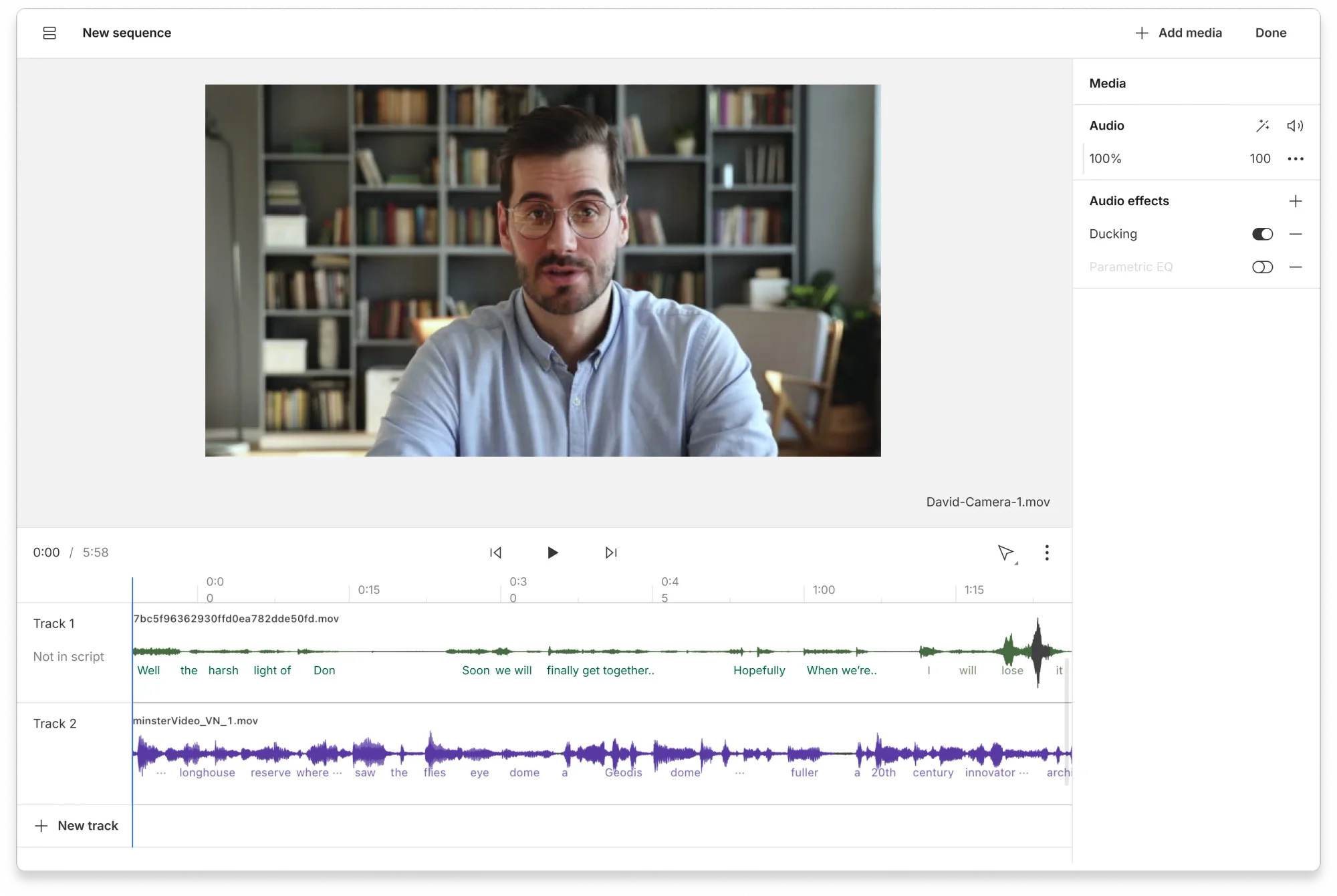 Multitrack editing for total precision
