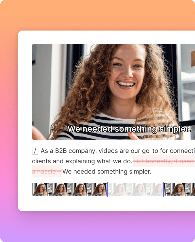 Edit video like a doc