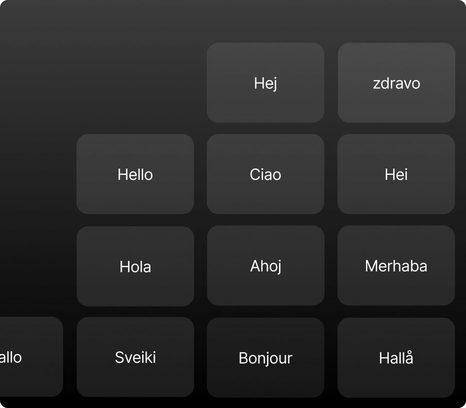Support customers in 20+ languages