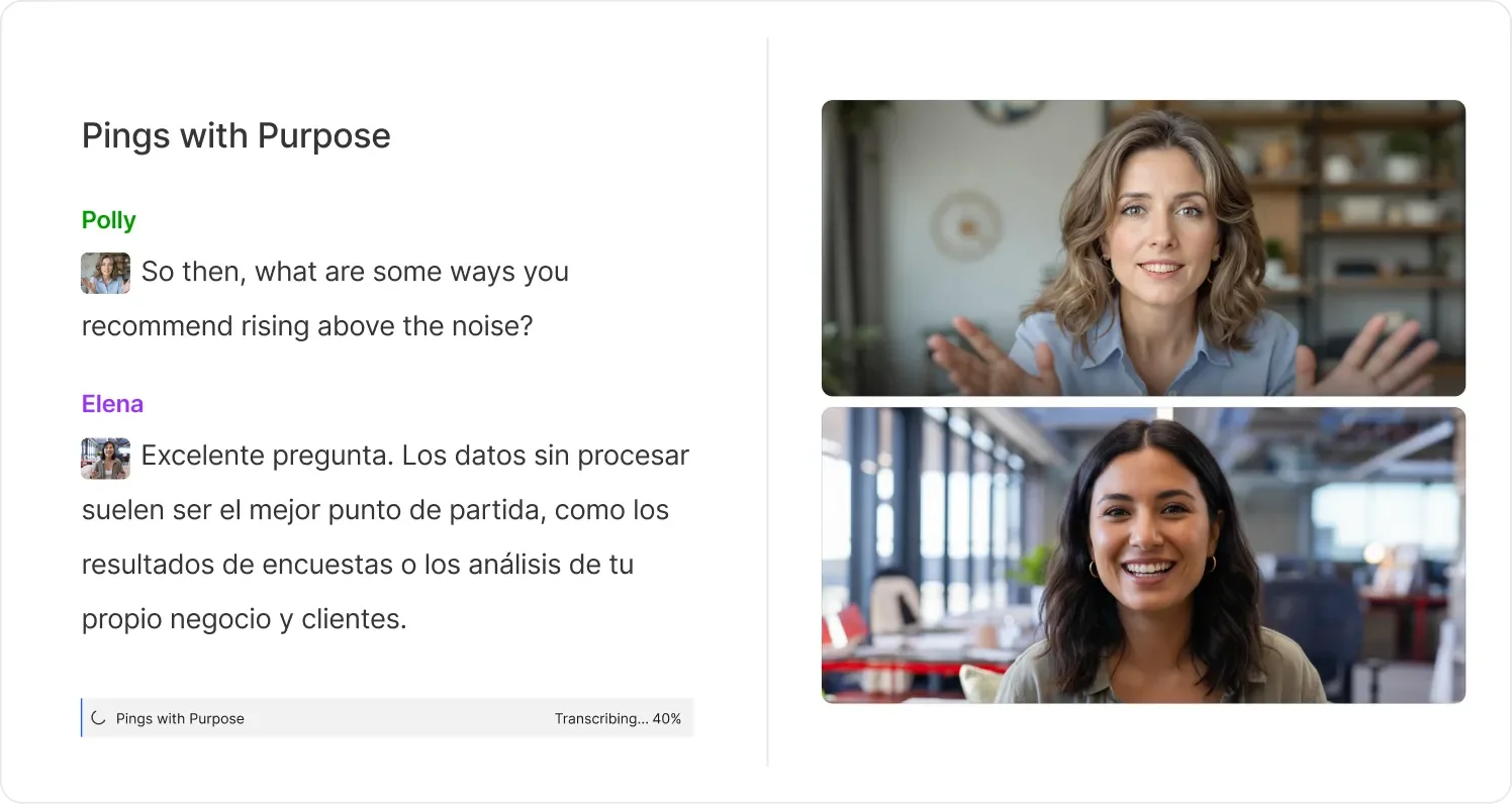 Accurate transcription—fast