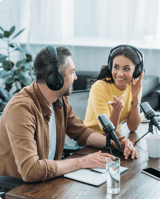Podcast recording