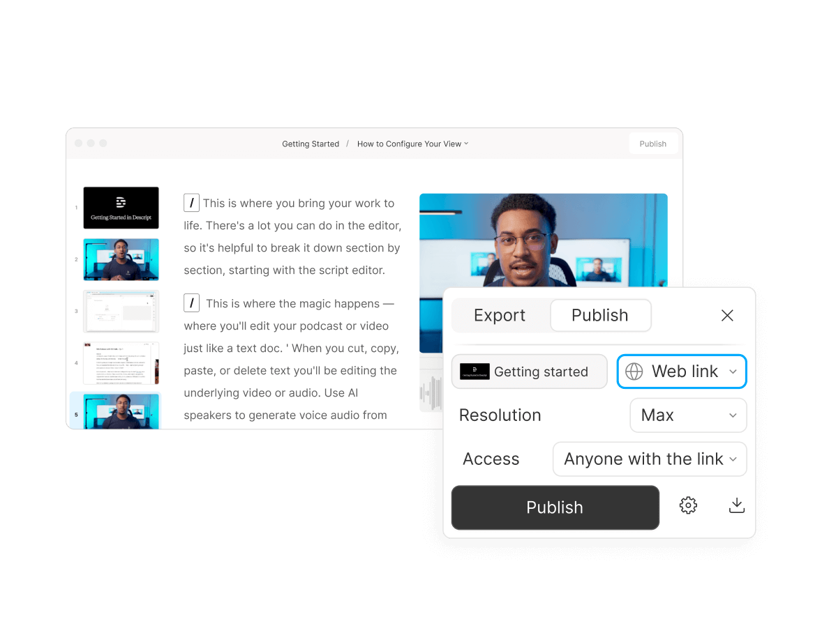 Share it or embed it with an instant link