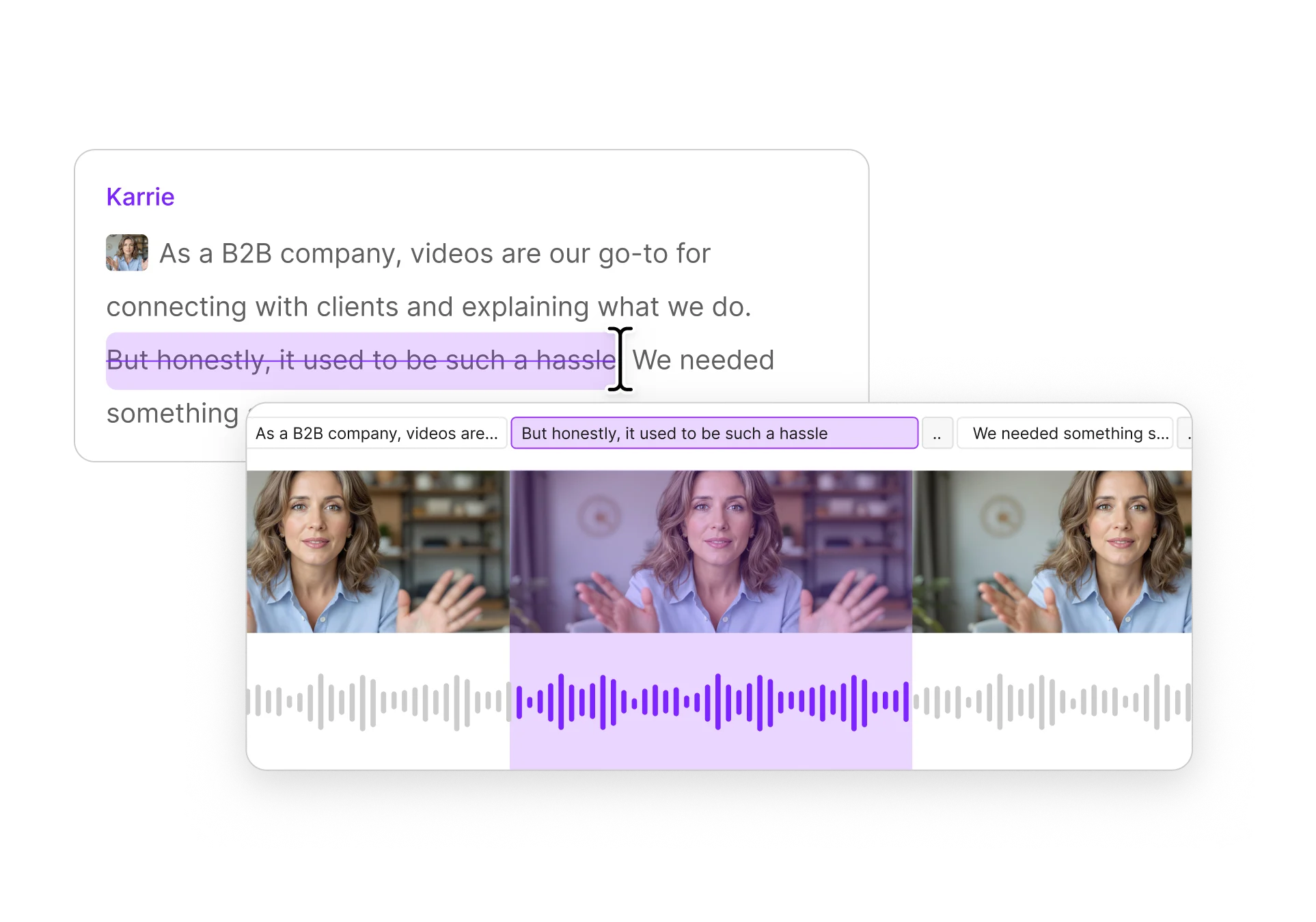 Text-based editing