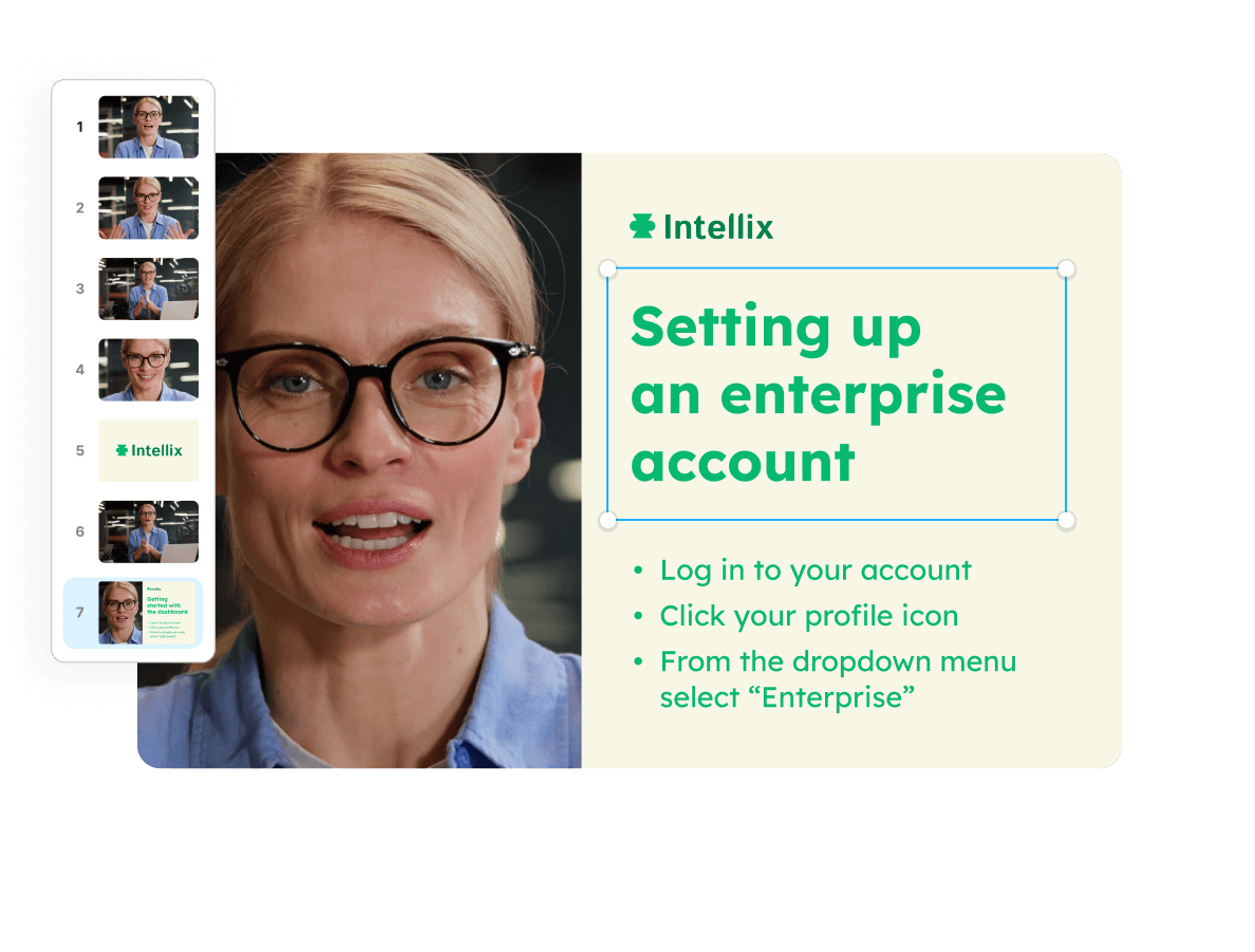  Create slides—in your video