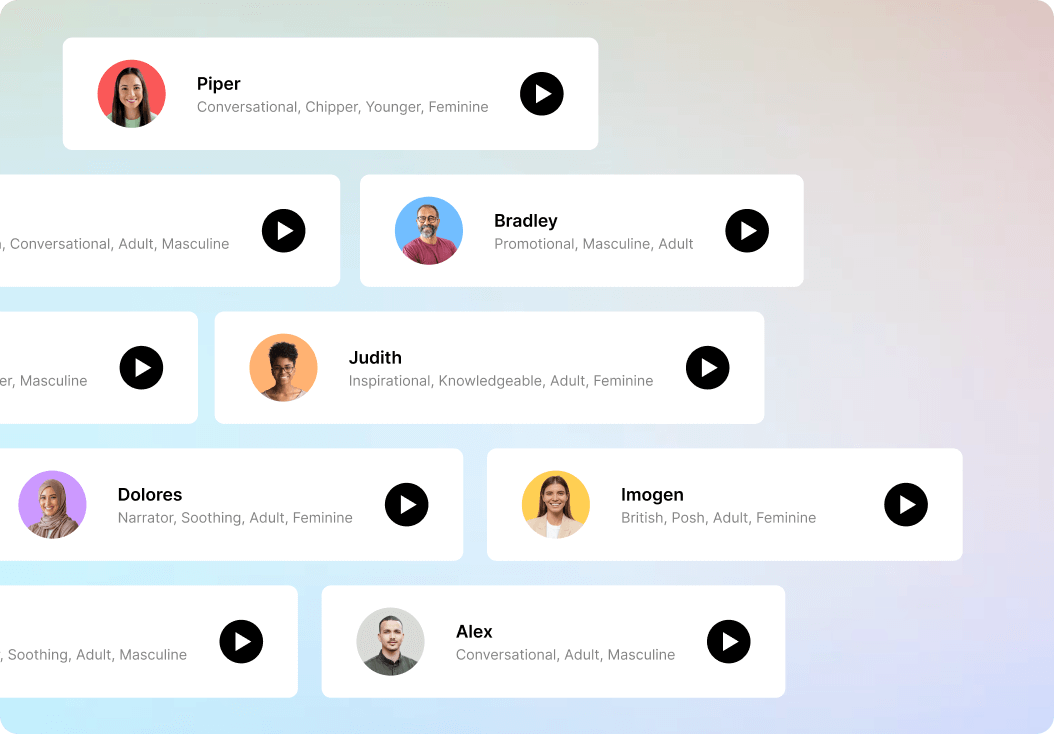 Create an AI voice clone to generate and edit audio